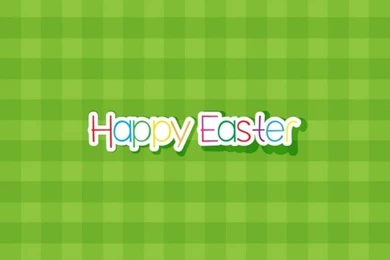 Green Happy Easter Backgrounds Vector