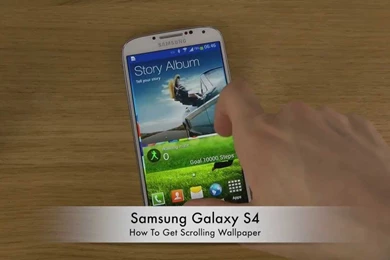 How To Get Scrolling Wallpapers Samsung Galaxy S4   YouTube