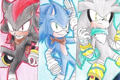 Sonic Boom Wallpapers   Sonic, Shadow And Silver By Zury2642 On ...