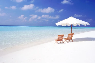 Relaxing On Whitesand Beach Wallpapers HD