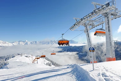Ski Resort Saalbach Hinterglemm, Austria Wallpapers And Images ...