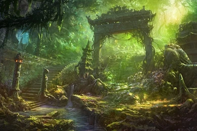 Abandoned Temple Wallpapers   Fantasy Wallpapers