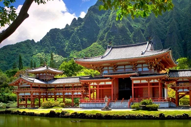 Red Asian Temple   1600x1200   Wallpapers