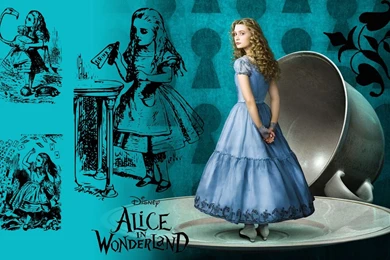 Alice Wallpapers   Original Line Drawings   Alice In Wonderland ...