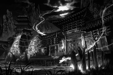 Temple Japonais, Wallpapers Metal Graphic Arts: Heavy Metal ...