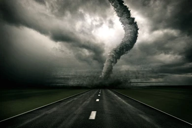 Tornado And Severe Weather In The Road Tablet Phone Wallpapers ...