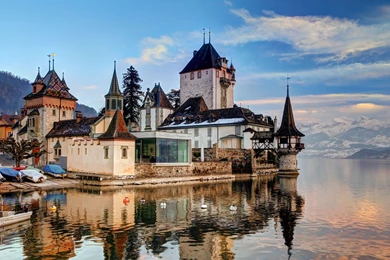 Oberhofen Castle Castles Switzerland Castle 5K Retina Impressive ...