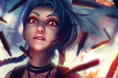 Anime, Red Eyes, Jinx (League Of Legends), League Of Legends ...