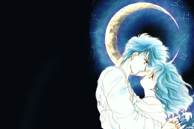 Lovers On The Backgrounds Of The Moon Wallpapers Anime