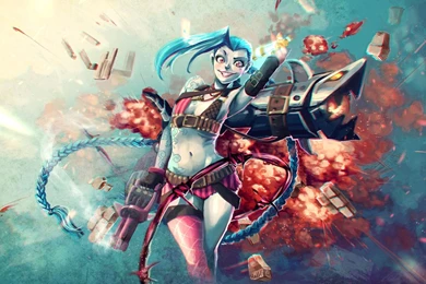 League Of Legends Smiling Jinx Wallpapers