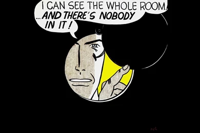 Text Comics Men Pop Art Black Backgrounds Roy Lichtenstein ...