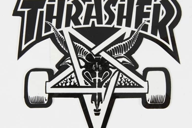 Thrasher Skate Goat Sticker   RouteOne.co.uk