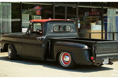 A Cool Primer Chevy Truck Wallpapers