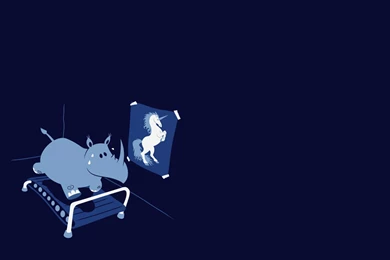 Minimalism, Rhino, Humor Wallpapers HD