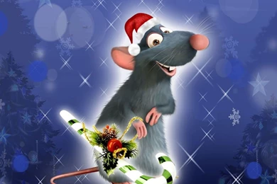 Ratatouille Greetings Wallpapers 7730 1024x768   Christmas ...