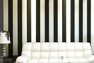 Home Decor Zebra Modern Brief Vertical Black And White Stripe ...