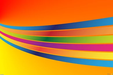 Colored Lines On Orange Backgrounds Wallpapers