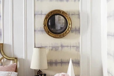 DIY Removable Fabric Wall Treatment