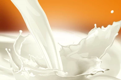 Download Wallpapers 2560x1440 Milk, Spray, Stream, Orange ...