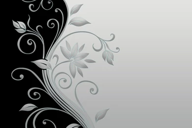 Flowers Ans Swirls Wallpapers   Free Wide HD Wallpapers