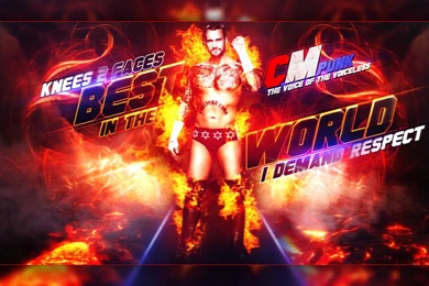 New Wwe Wallpapers Cm Punk A Man On Fire By Llliiipppsssyyy On ...