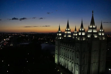 Salt Lake Temple Sundown By Caloxort On DeviantArt
