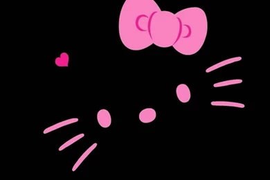 Hello Kitty Wallpapers Black   1490990