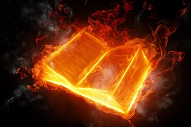 Amazing Fire Book 3d Wallpaper Backgrounds