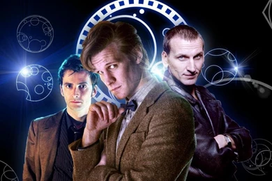 David tennant matt smith eleventh doctor doctor who christopher eccleston tenth doctor ninth doctor wallpaper 97c097a64aa62469bd4d240d388d414e large 348737.jpg