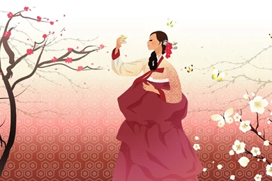 Korean Girl Cartoon Wallpapers