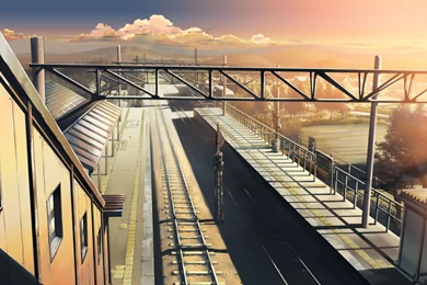 Makoto Shinkai The Place Promised In Our Early Days Train Stations ...
