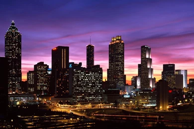 Atlanta Georgia Downtown Beautiful Night City Skyline Wallpaper.jpg