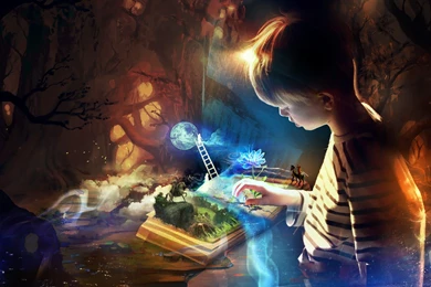 Book Imagination Creative Desktop Wallpapers   New HD Wallpapers