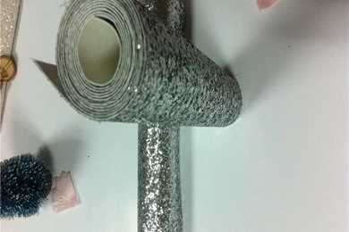 Glitter Leather Sheet Eco Friendly Silver Glitter Fabric Use For ...