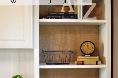 Burlap “Wallpaper” How To — Decor And The Dog