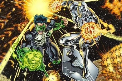 Green Lantern & Silver Surfer   DC Comics Wallpapers (9263422)   Fanpop