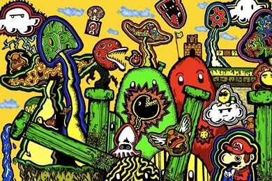 Trippy Mario Computer Wallpapers, Desktop Backgrounds