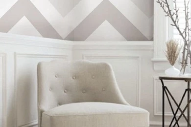 Chevron Warm Grey Peel And Stick Fabric Wallpapers   2ft X 9ft ...