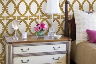 Links Gold Peel And Stick Fabric Wallpapers   2ft X 9ft Sheet ...