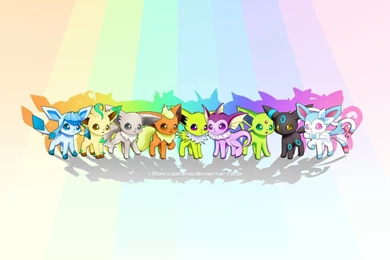 Shiny Eeveelution Collection Wallpapers By RebeccaAlexa On DeviantArt