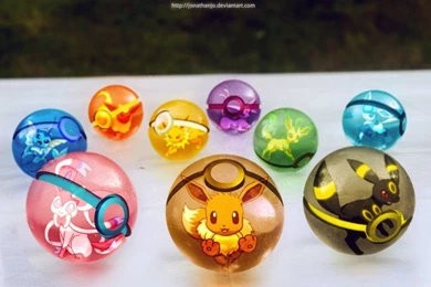 The Pokeballs Of Eevee And Eeveelutions By Jonathanjo On DeviantArt