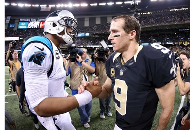 Cam Newton And 2016 Saints Drew Brees 4K Wallpapers