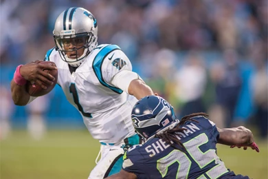 Cam Newton Vs 4K Richard Sherman Wallpapers