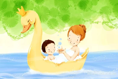 Sweet & Cute Illustration Of Family Love 1280x800 NO.19 Desktop ...