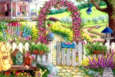 Houses: Sweet home sweet Flowers Paintings Attractions Dreams ...