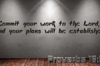 Scripture Wallpaper: Proverbs 16:3     Bible Verse Wallpapers