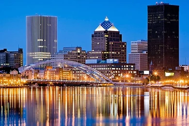 Rochester Skyline At Night Wallpaper.jpg