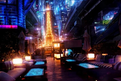Eiffel Tower, Paris, Video Games, Night, Futuristic, France ...