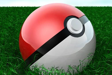 Pokemon Pokeballs 3D Cartoon Green Grass HD Wallpapers Wallpapers ...