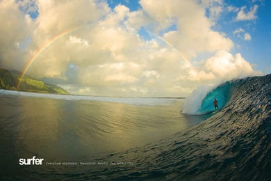 Sun, Water, Wave, Surf. Oh And A Rainbow. This Gorgeous Photograph ...